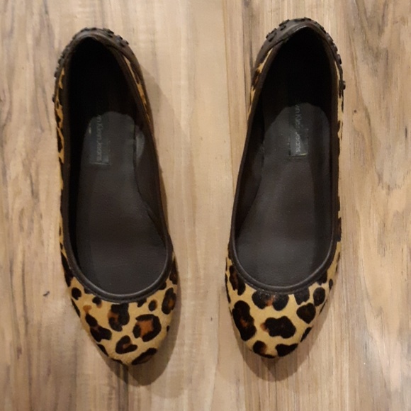 Calvin Klein Jean's Leopard Print Haircalf Robin Ballet Flats. - Picture 3 of 6